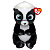 Мягкая игрушка Beanie Bellies Скунс Rukus 15 см Ty Inc 41288
